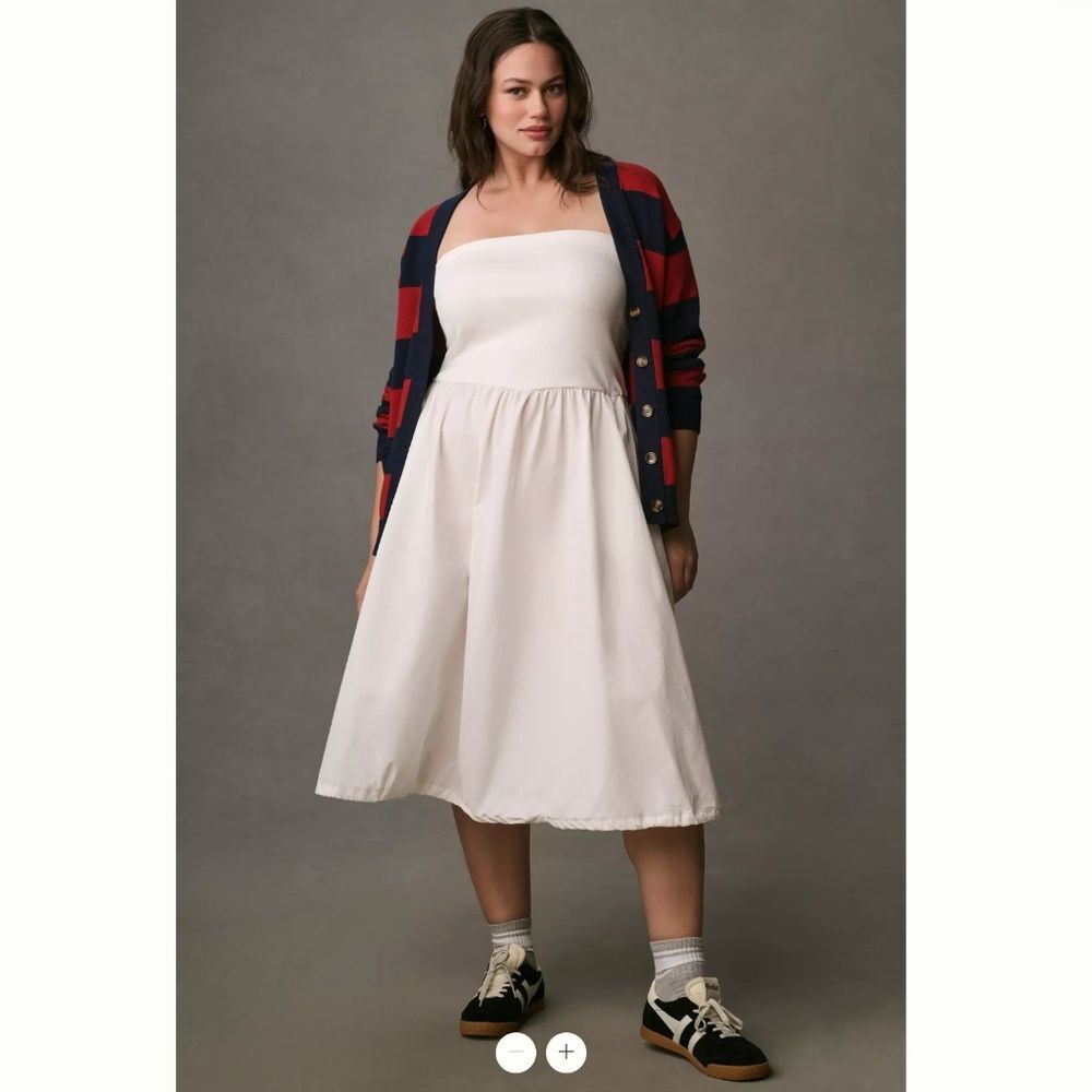 Daily Practice by Anthropologie Strapless Midi Dress